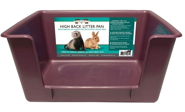 Marshall High Back Ferret Litter Pans